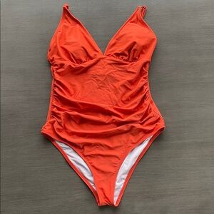 Burnt Orange One-Piece Swimsuit